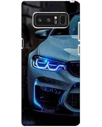 Чехол для Samsung Galaxy Note 8 (N950) с картинкой «Взгляд BMW с синими фарами» Чехол для Samsung Galaxy Note 8 (N950) с картинкой «Взгляд BMW с синими фарами»