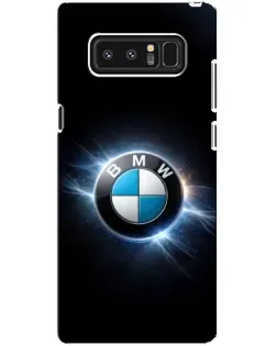 Чохол для Samsung Galaxy Note 8 (N950) з картинкою «BMW — неонове сяйво»