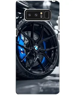 Чехол для Samsung Galaxy Note 8 (N950) с картинкой «Колесо BMW вблизи»