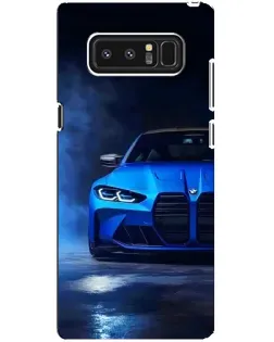 Чехол для Samsung Galaxy Note 8 (N950) с картинкой «Голубая BMW M4»