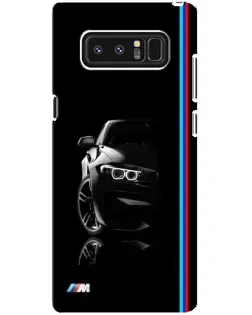 Чехол для Samsung Galaxy Note 8 (N950) с картинкой «Силуэт BMW в темноте»