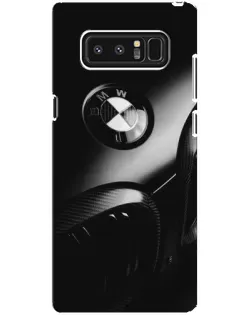 Чехол для Samsung Galaxy Note 8 (N950) с картинкой «Эмблема BMW — макро»