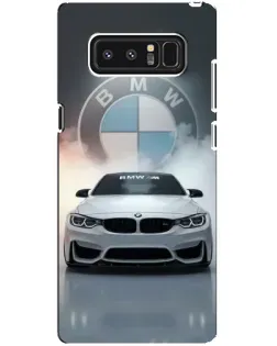 Чохол для Samsung Galaxy Note 8 (N950) з картинкою «BMW в білому диму»