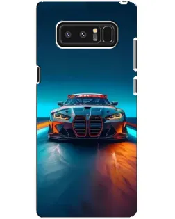 Чохол для Samsung Galaxy Note 8 (N950) з картинкою «BMW — вогні неону»