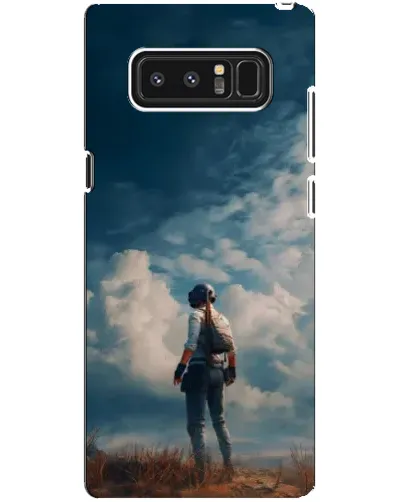 Чехол для Samsung Galaxy Note 8 (N950) с картинкой «Герой PUBG на скале»