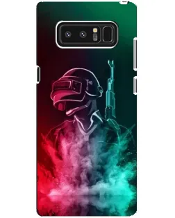 Чехол для Samsung Galaxy Note 8 (N950) с картинкой «PUBG — огненный воин»
