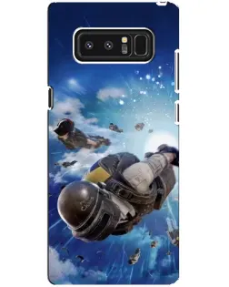 Чехол для Samsung Galaxy Note 8 (N950) с картинкой «Десант PUBG — прыжок»