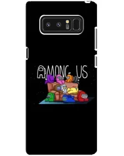 Чохол для Samsung Galaxy Note 8 (N950) з картинкою «Логотип Among Us»