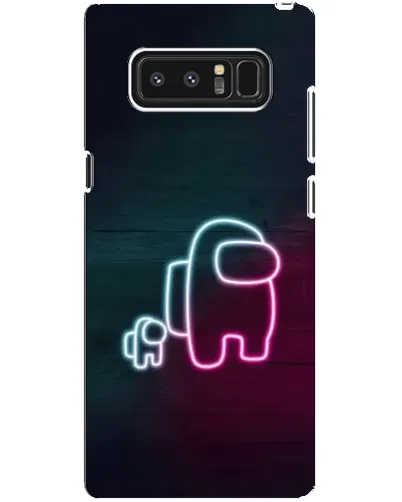 Чехол для Samsung Galaxy Note 8 (N950) с картинкой «Among Us неон-арт» Чехол для Samsung Galaxy Note 8 (N950) с картинкой «Among Us неон-арт»