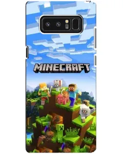 Чехол для Samsung Galaxy Note 8 (N950) с картинкой «Minecraft классический мир»