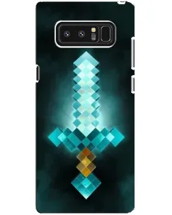 Чехол для Samsung Galaxy Note 8 (N950) с картинкой «Алмазный меч неон»