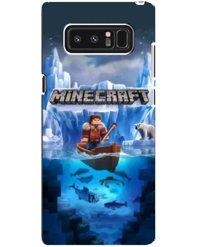 Чехол для Samsung Galaxy Note 8 (N950) с картинкой «Minecraft ледяной мир» Чехол для Samsung Galaxy Note 8 (N950) с картинкой «Minecraft ледяной мир»