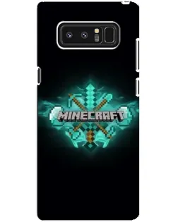 Чехол для Samsung Galaxy Note 8 (N950) с картинкой «Minecraft Diamond лого»