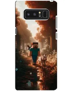 Чехол для Samsung Galaxy Note 8 (N950) с картинкой «Стив в лесу»