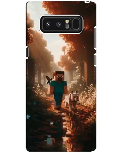 Чехол для Samsung Galaxy Note 8 (N950) с картинкой «Стив в лесу» Чехол для Samsung Galaxy Note 8 (N950) с картинкой «Стив в лесу»