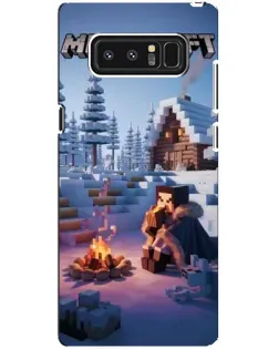 Чехол для Samsung Galaxy Note 8 (N950) с картинкой «Зимний Minecraft»