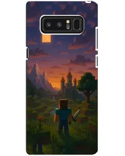 Чехол для Samsung Galaxy Note 8 (N950) с картинкой «Стив у башни»