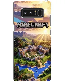Чехол для Samsung Galaxy Note 8 (N950) с картинкой «Minecraft панорама»