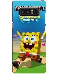 Чохол для Samsung Galaxy Note 8 (N950) з картинкою «Губка Боб Minecraft»