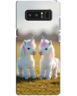 Чехол для Samsung Galaxy Note 8 (N950) с картинкой «Пара единорогов»