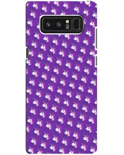 Чехол для Samsung Galaxy Note 8 (N950) с картинкой «Единороги на фиолетовом»
