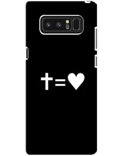 Чехол для Samsung Galaxy Note 8 (N950) с картинкой «Крест и Сердце»