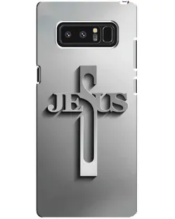 Чохол для Samsung Galaxy Note 8 (N950) з картинкою «Металевий хрест Jesus» Чохол для Samsung Galaxy Note 8 (N950) з картинкою «Металевий хрест Jesus»