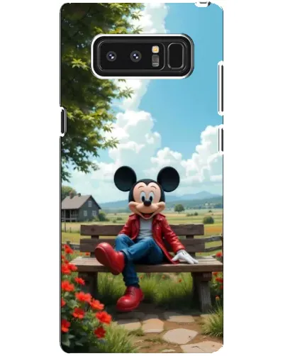 Чехол для Samsung Galaxy Note 8 (N950) с картинкой «Микки на скамейке»