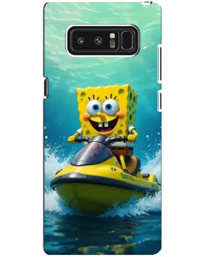 Чехол для Samsung Galaxy Note 8 (N950) с картинкой «Спанч Боб на гидроцикле» Чехол для Samsung Galaxy Note 8 (N950) с картинкой «Спанч Боб на гидроцикле»