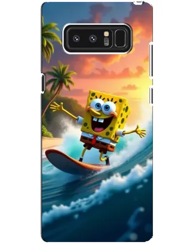 Чехол для Samsung Galaxy Note 8 (N950) с картинкой «Губка Боб серфингист» Чехол для Samsung Galaxy Note 8 (N950) с картинкой «Губка Боб серфингист»