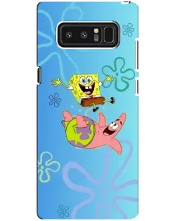 Чехол для Samsung Galaxy Note 8 (N950) с картинкой «Спанч Боб и Патрик»