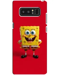 Чехол для Samsung Galaxy Note 8 (N950) с картинкой «Спанч Боб на красном»