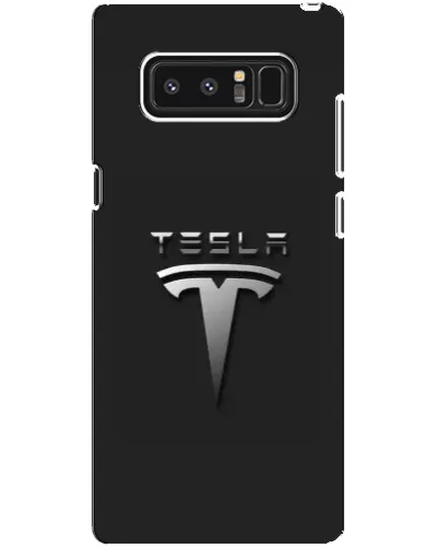 Чехол для Samsung Galaxy Note 8 (N950) с картинкой «Стальной логотип Tesla» Чехол для Samsung Galaxy Note 8 (N950) с картинкой «Стальной логотип Tesla»