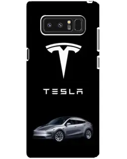 Чехол для Samsung Galaxy Note 8 (N950) с картинкой «Tesla Model Y»