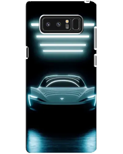 Чехол для Samsung Galaxy Note 8 (N950) с картинкой «Tesla в неоне» Чехол для Samsung Galaxy Note 8 (N950) с картинкой «Tesla в неоне»