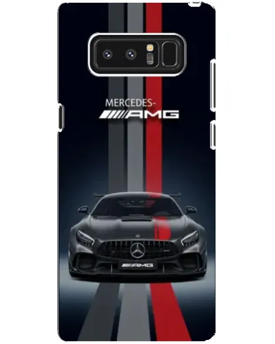Чехол для Samsung Galaxy Note 8 (N950) с картинкой «Mercedes — белый карбон»