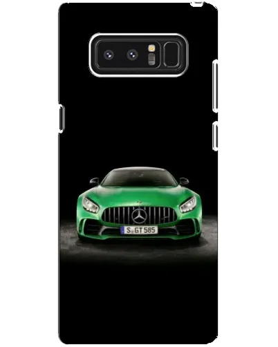 Чехол для Samsung Galaxy Note 8 (N950) с картинкой «Mercedes — неоновый лого»