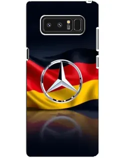 Чехол для Samsung Galaxy Note 8 (N950) с картинкой «Mercedes — флаг Германии»