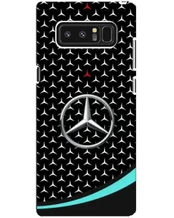 Чехол для Samsung Galaxy Note 8 (N950) с картинкой «Mercedes — бирюзовый акцент»