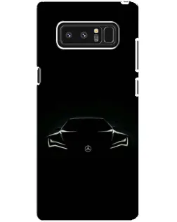 Чохол для Samsung Galaxy Note 8 (N950) з картинкою «Mercedes — силует авто»