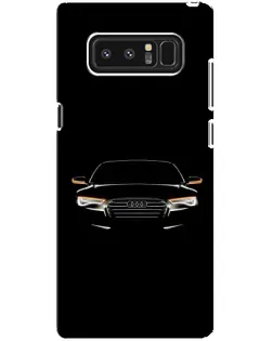 Чехол для Samsung Galaxy Note 8 (N950) с картинкой «Audi — ночной контур»