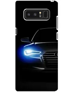 Чехол для Samsung Galaxy Note 8 (N950) с картинкой «Неоновый взгляд Audi»