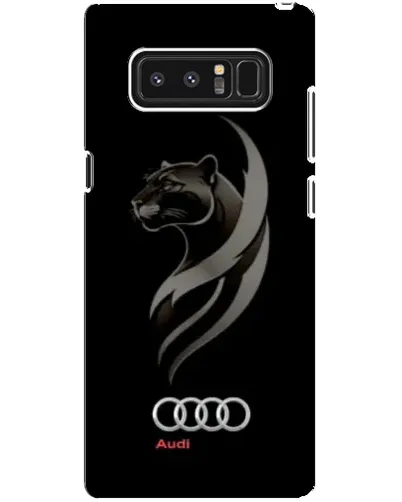 Чехол для Samsung Galaxy Note 8 (N950) с картинкой «Графика — пантера и Audi»