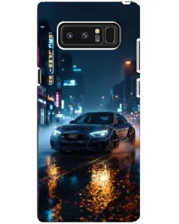 Чехол для Samsung Galaxy Note 8 (N950) с картинкой «Ночной город и Audi»