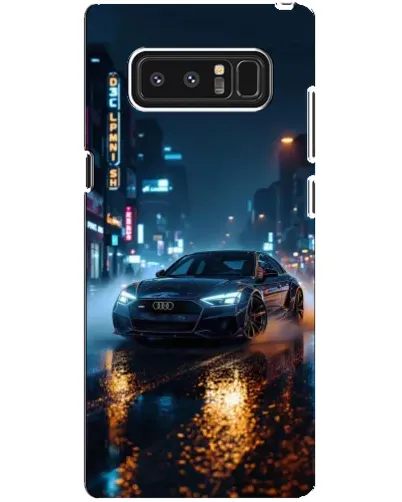 Чехол для Samsung Galaxy Note 8 (N950) с картинкой «Ночной город и Audi»