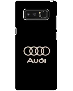 Чехол для Samsung Galaxy Note 8 (N950) с картинкой «Audi — золотой логотип»