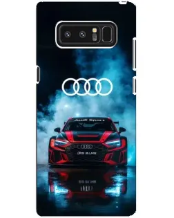 Чехол для Samsung Galaxy Note 8 (N950) с картинкой «Audi Sport — неон»