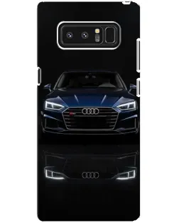 Чехол для Samsung Galaxy Note 8 (N950) с картинкой «Audi — ночное отражение»