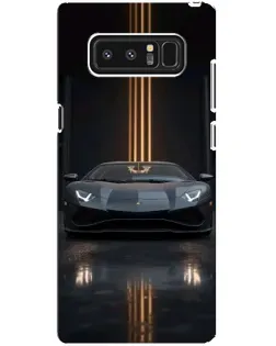 Чохол для Samsung Galaxy Note 8 (N950) з картинкою «Lamborghini золоті лінії»
