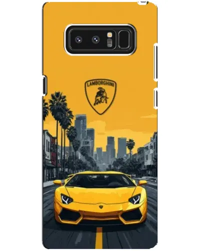 Чехол для Samsung Galaxy Note 8 (N950) с картинкой «Желтый Lamborghini город» Чехол для Samsung Galaxy Note 8 (N950) с картинкой «Желтый Lamborghini город»
